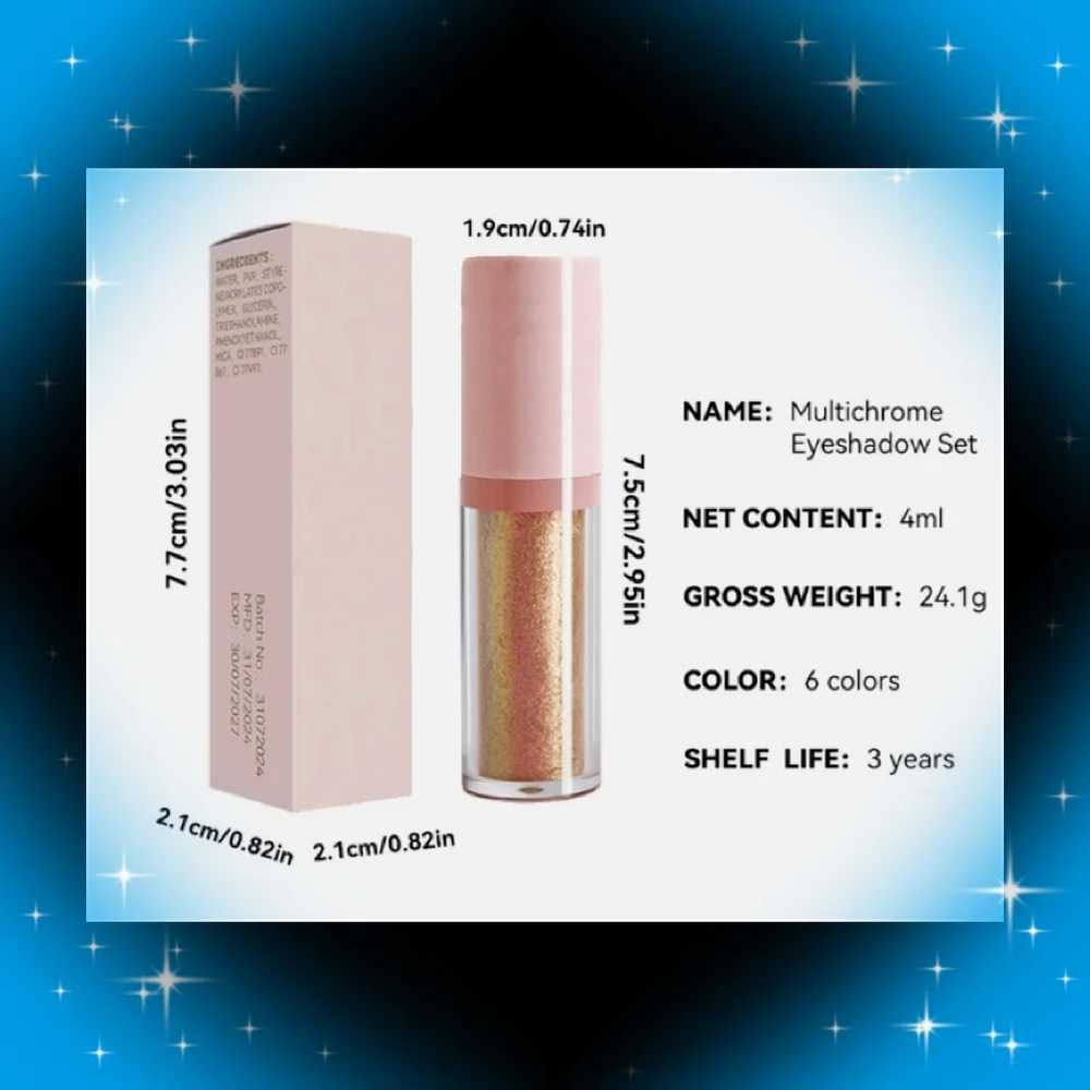 🆕LAST 1❣️CHAMELEON IRIDESCENT MULTICHROME HIGH PIGMENT EYESHADOWS~FREE GIFT INC